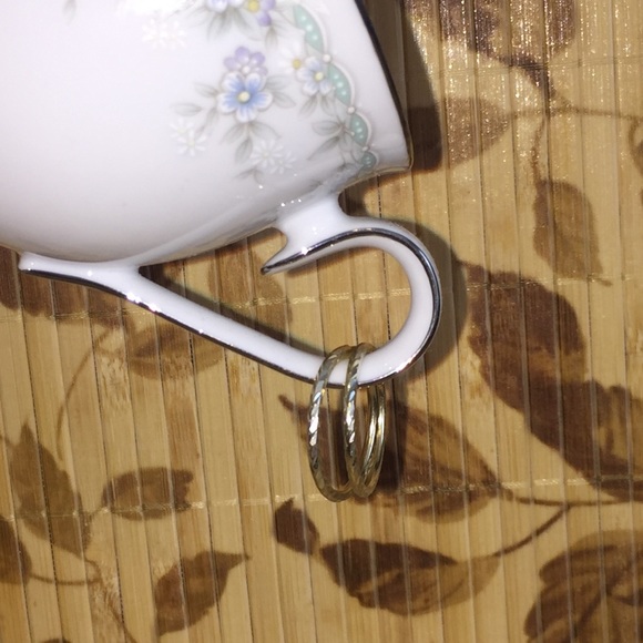 Jewelry - Sterling Silver Diamond Cut Hoop Earrings